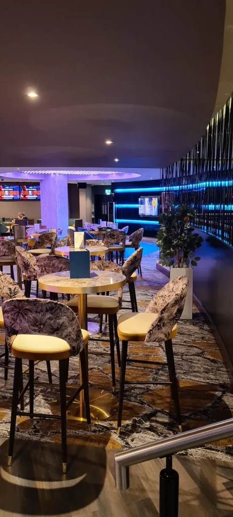 Lounge seating area inside Genting Casino Sheffield