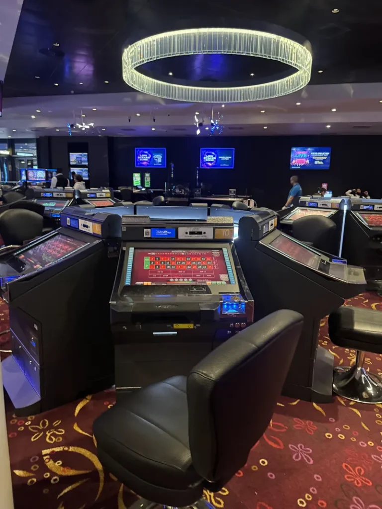 Electronic roulette terminals at Genting Casino Stratford