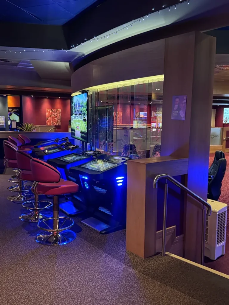 Electronic gaming area inside Grosvenor Casino Bolton