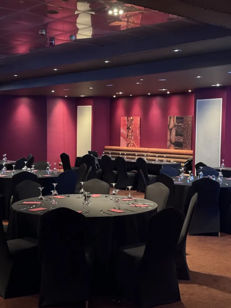 Event room with round tables at Grosvenor Casino Bolton