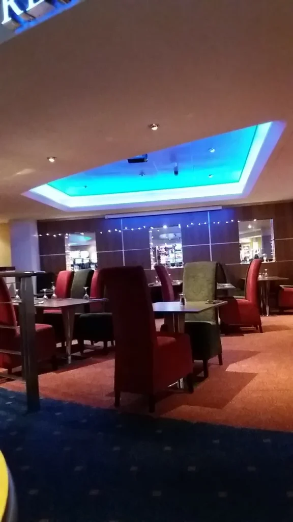 Lounge seating area inside Grosvenor Casino Huddersfield