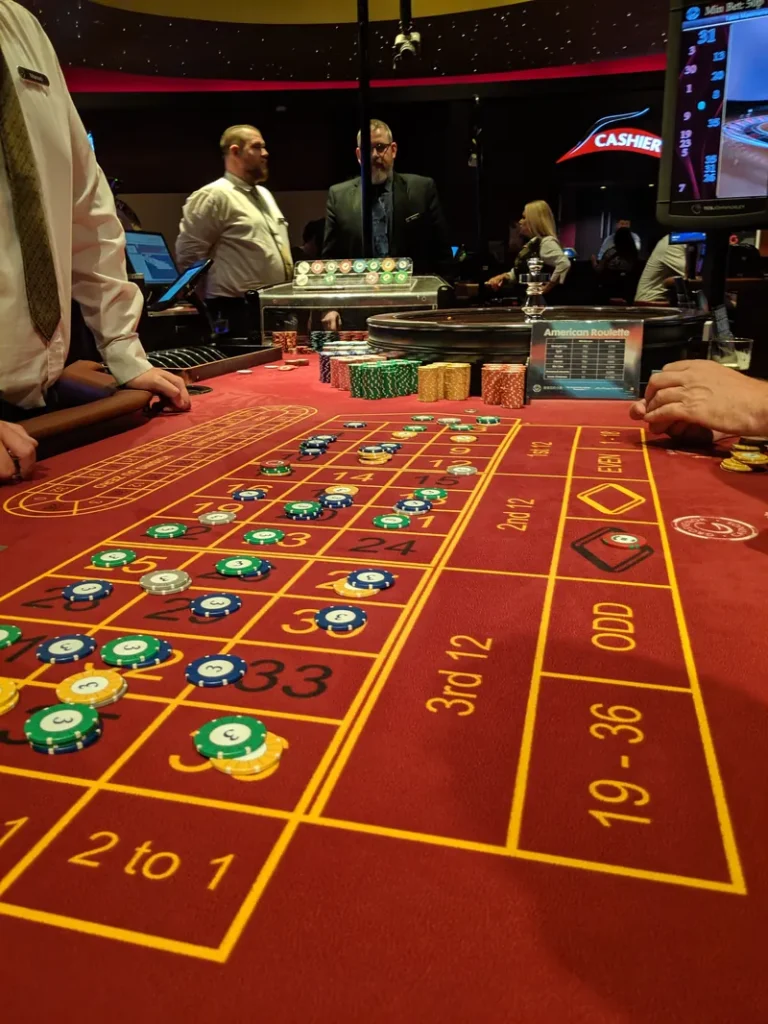 Roulette table inside Grosvenor Casino Stockton
