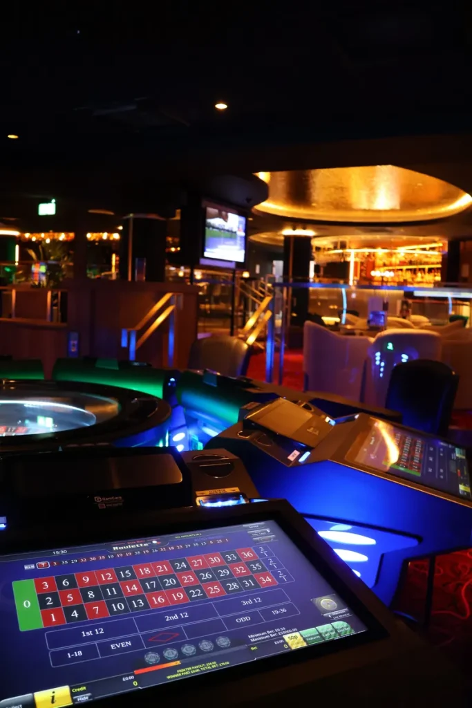 Electronic roulette machines inside Napoleons Casino Sheffield